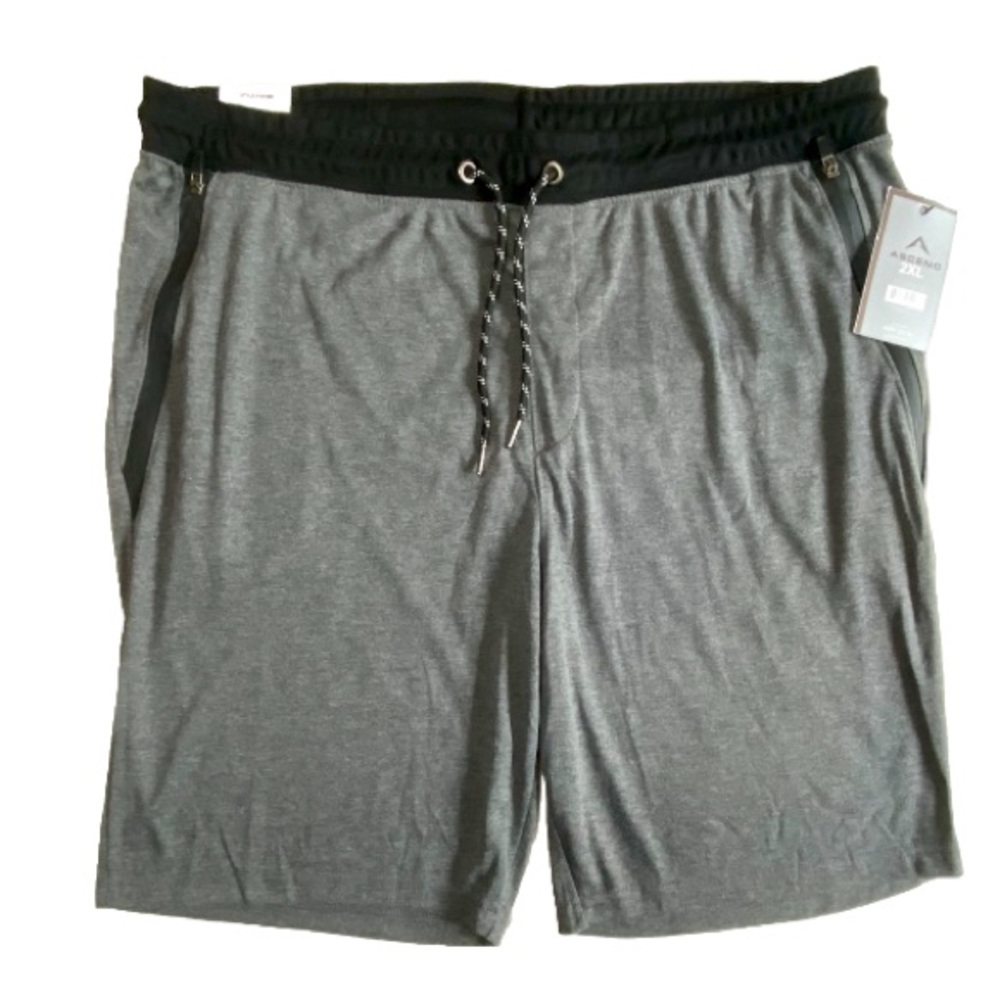 🆕 Ascend Men’s Shorts 2XL Gray Vapor Tech Jogging Activewear Lounge Comfort NWT